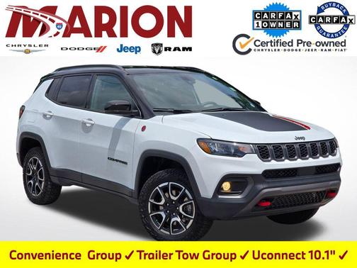 Bright White Clearcoat 2024 Jeep Compass Trailhawk