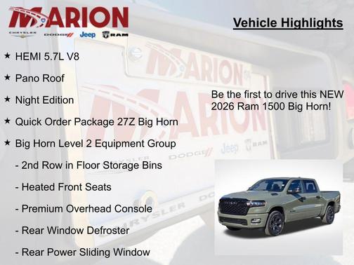 2026 RAM 1500 Big Horn/Lone Star