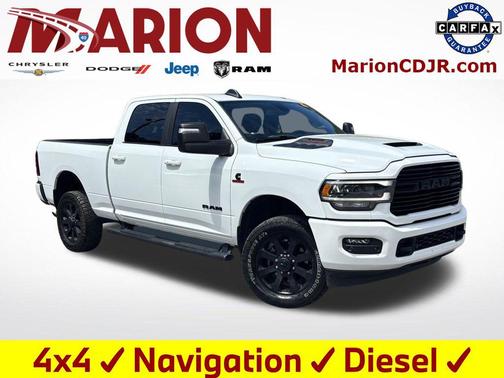 Bright White Clearcoat 2023 RAM 2500 Laramie Crew Cab 4x4 6'4' Box