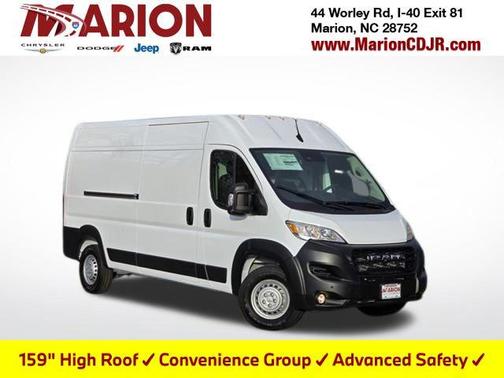Bright White Clearcoat 2026 RAM ProMaster 3500 Window Van High Roof