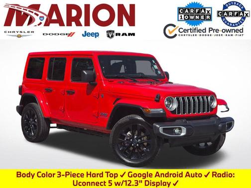 Firecracker Red Clearcoat 2025 Jeep Wrangler 4xe Sahara