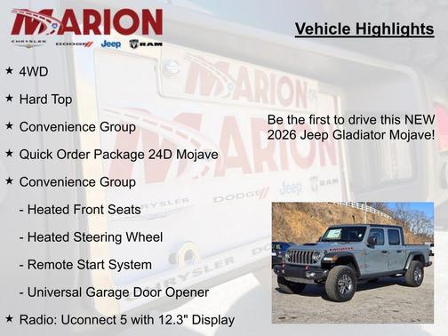 2026 Jeep Gladiator Mojave 4x4