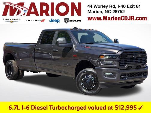 Granite Crystal Metallic Clearcoat 2026 RAM 3500 Big Horn Crew Cab 4x4 8' Box