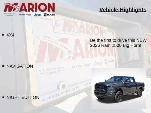 Forged Blue Metallic 2026 RAM 2500 Big Horn Crew Cab 4x4 6'4' Box