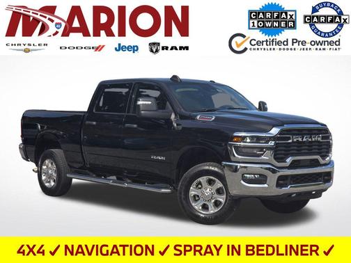 Diamond Black Crystal Pearlcoat 2025 RAM 2500 Big Horn Crew Cab 4x4 6'4' Box