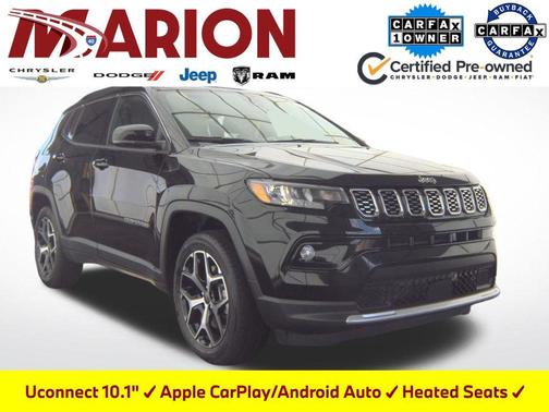 Diamond Black Crystal Pearlcoat 2025 Jeep Compass Limited