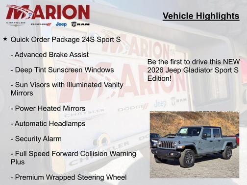 2026 Jeep Gladiator Sport S