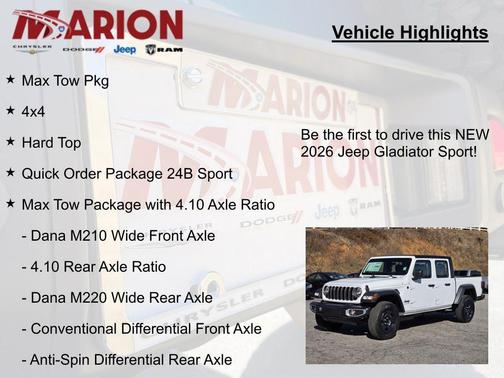 2026 Jeep Gladiator Sport