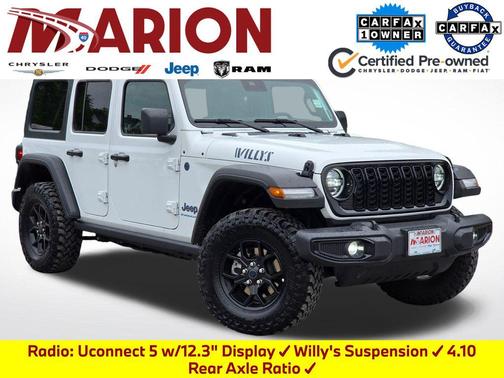 Bright White Clearcoat 2025 Jeep Wrangler 4xe Willys