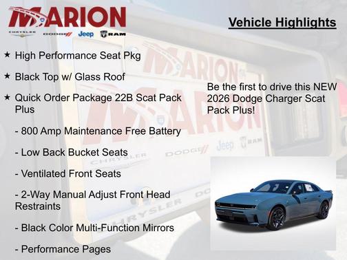 Electric Blue Pearlcoat 2026 Dodge Charger R/T Scat Pack