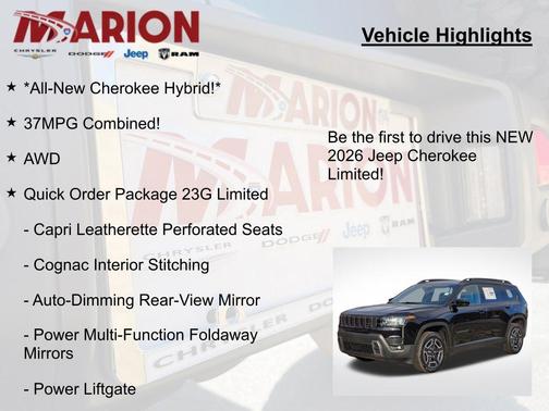 Diamond Black Crystal Pearlcoat 2026 Jeep Cherokee Limited