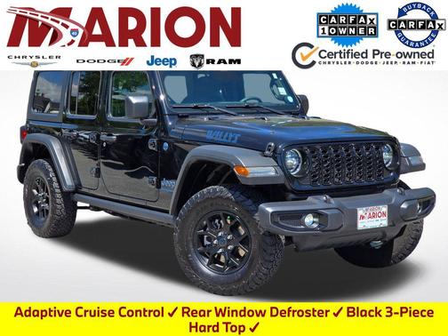 Black Clearcoat 2025 Jeep Wrangler 4xe Willys