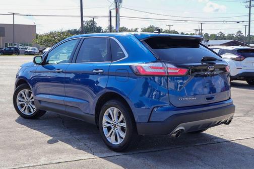 Blue Metallic 2024 Ford Edge Titanium