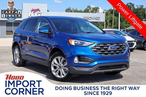 Blue Metallic 2024 Ford Edge Titanium