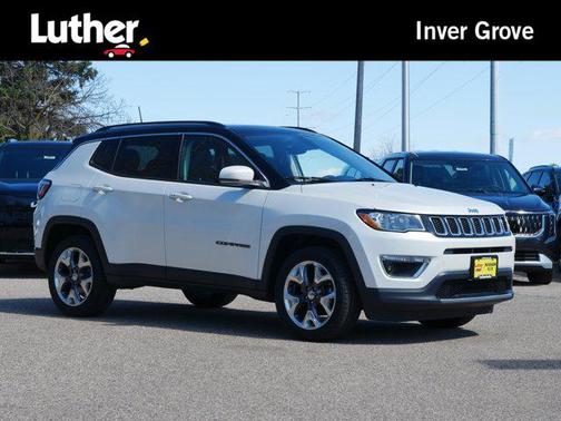 Pearl White Tri-Coat 2018 Jeep Compass Limited