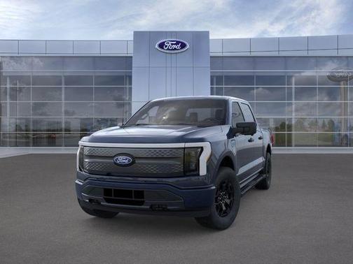 Antimatter Blue Metallic 2025 Ford F-150 Lightning XLT