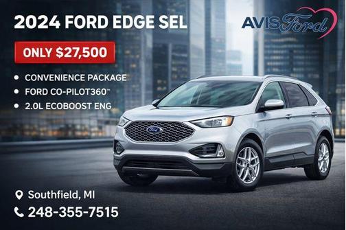 Iconic Silver Metallic 2024 Ford Edge SEL