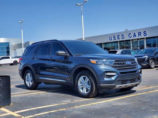 Blue Metallic 2024 Ford Explorer XLT