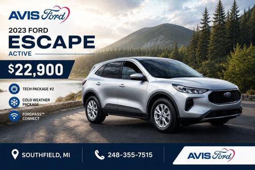 Silver Metallic 2023 Ford Escape Active