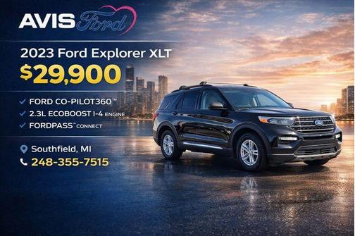 Black Metallic 2023 Ford Explorer XLT
