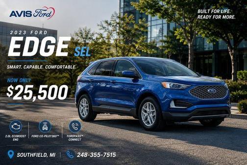Blue Metallic 2023 Ford Edge SEL