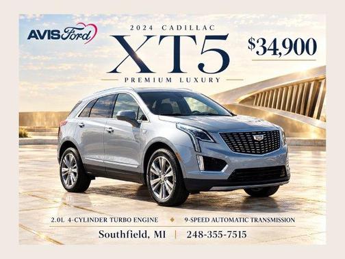 Silver Metallic 2024 Cadillac XT5 Premium Luxury