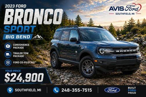 Blue Metallic 2023 Ford Bronco Sport Big Bend