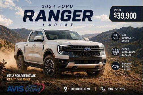 Cactus Green 2024 Ford Ranger Lariat