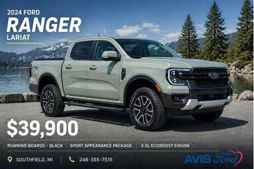 Cactus Green 2024 Ford Ranger Lariat