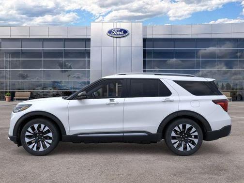 Estate Green / Warm Gray Metallic 2026 Ford Explorer Platinum