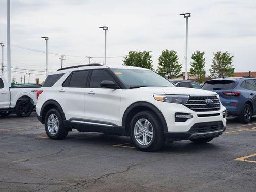 White Metallic 2024 Ford Explorer XLT