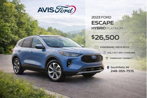Vapor Blue 2023 Ford Escape Platinum
