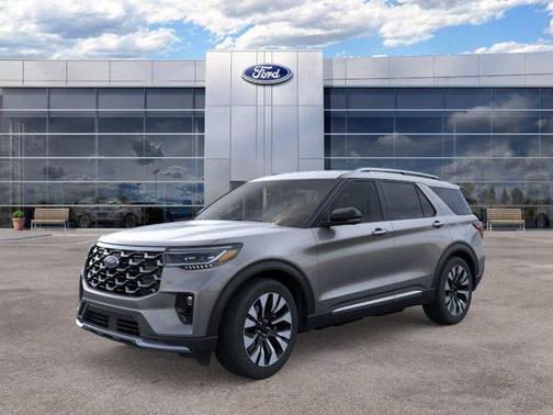 Gray Metallic 2026 Ford Explorer Platinum