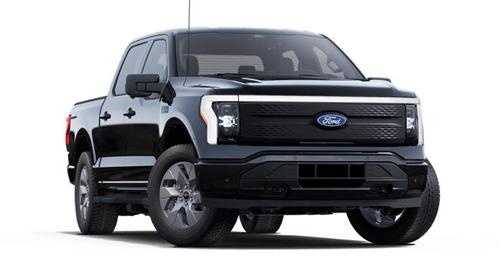Agate Black Metallic 2025 Ford F-150 Lightning Flash