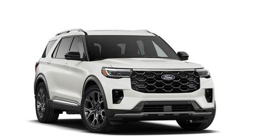 Estate Green / Warm Gray Metallic 2027 Ford Explorer Platinum
