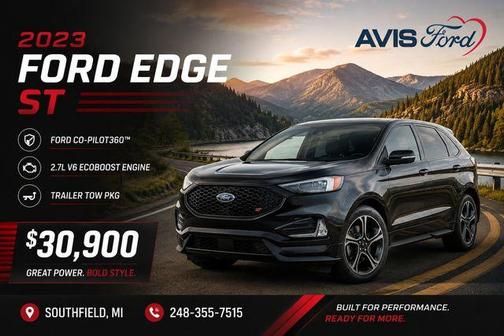 Black Metallic 2023 Ford Edge ST