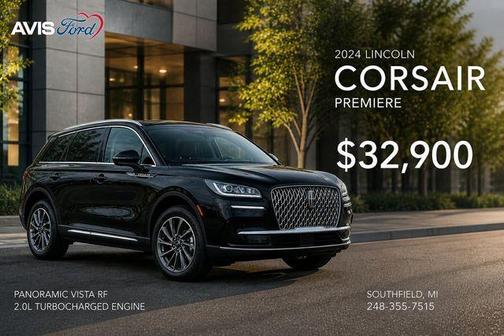 Black Metallic 2024 Lincoln Corsair Premiere