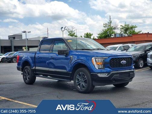 Blue 2023 Ford F-150 XLT