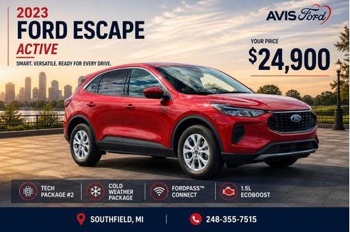 Red Metallic 2023 Ford Escape Active