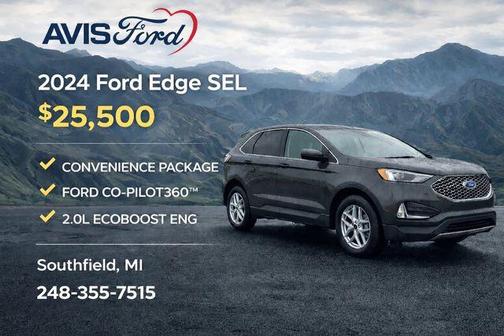 Green Metallic 2024 Ford Edge SEL