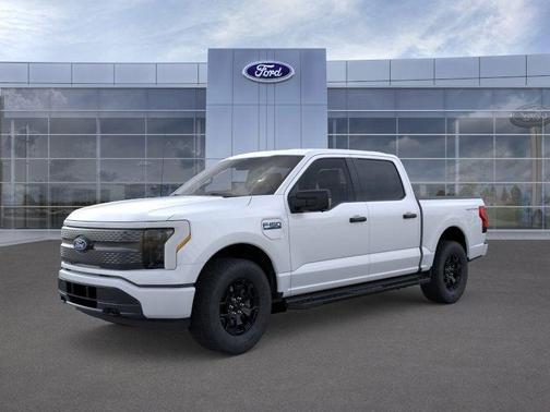 Space White Metallic 2025 Ford F-150 Lightning XLT Truck