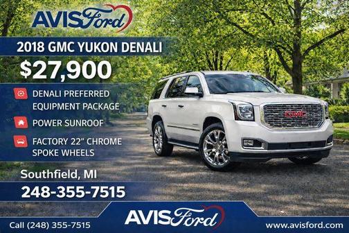 Quicksilver Metallic 2018 GMC Yukon Denali