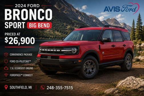 Chili Pepper Red 2024 Ford Bronco Sport Big Bend