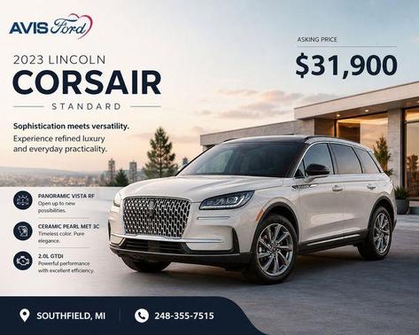 Pearl Metallic 2023 Lincoln Corsair Standard