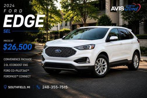 White Metallic 2024 Ford Edge SEL