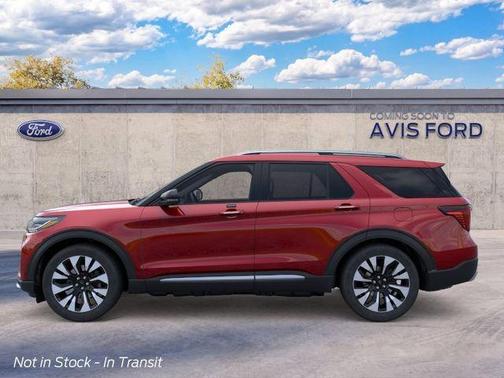 Rapid Red Metallic Tinted Clearcoat 2026 Ford Explorer Platinum