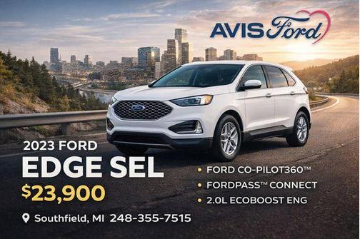 White Metallic 2023 Ford Edge SEL