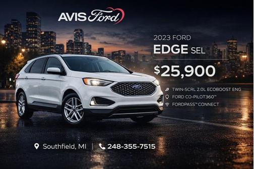 Oxford White 2023 Ford Edge SEL