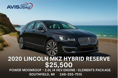 2020 Lincoln MKZ Hybrid Reserve