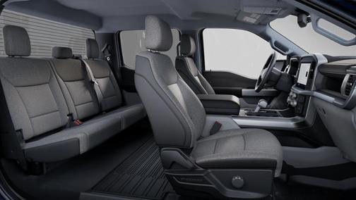 Antimatter Blue Metallic 2025 Ford F-150 Lightning XLT